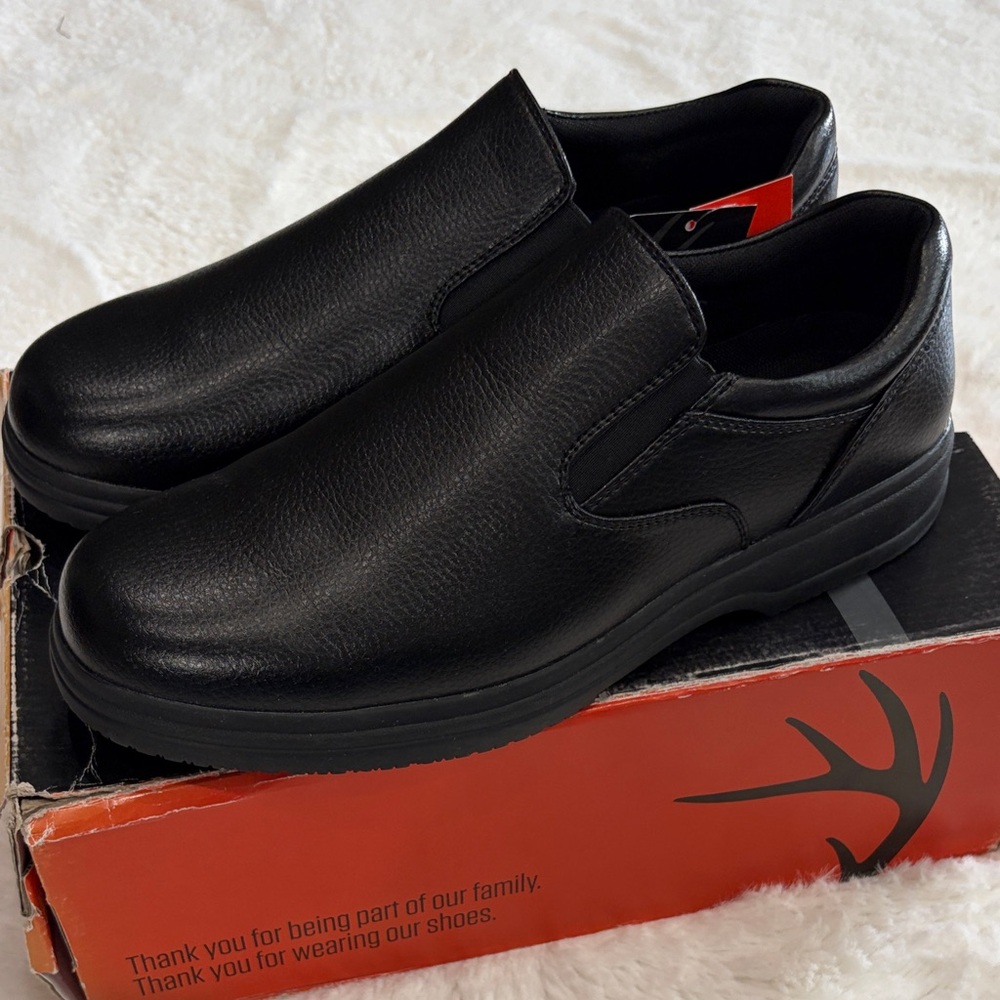 Deer Stags Men's Black DS Work Oil& Slip Resistant Non Marking,Size 11-1/2 . - Picture 16 of 17